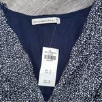 Abercrombie & Fitch Dress Navy White Pebble Long Sleeve NEW Photo 4