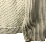 Jones New York Sport Size XL Mock Neck Sweater Cream Ribbed Knit Pullover Photo 2