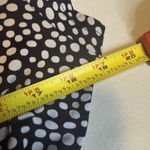 Chadwick's Women's Vintage Navy/White Polka Dot Stretchy A Line Dress. Sz Large Photo 6