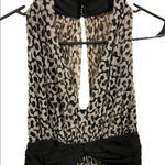 Maggy London Vintage 90s Hippie Eclectic Floral Halter Ruching Waist Mesh Dress Photo 1