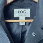 London Fog Fog‎ by  Belted Removable Hooded Trench Coat in Black Size Small Photo 3
