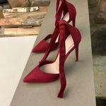 ALDO Heels Chic Red Ankle Strap Heels by . 8-perfect shape-hardly used! Photo 0