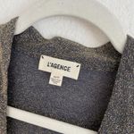 L'Agence  Metallic Long Sleeve Seneca Wrap Top Photo 6