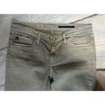 AG Adriano Goldschmied  Light Gray Crop Jeans Size 29 Low Rise Slim Fit Photo 2