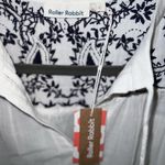 Roller Rabbit Luck Now Serafina Tunic NWT Size Small White/Navy Photo 8