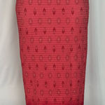 Pleat Pleat by Rafael Textured Ombre Pencil Skirt (1101) Red Size M Photo 0
