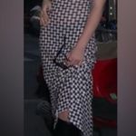 VRG Girl Don't Look Back Black & White Geometric Pattern Dress 10 Photo 3