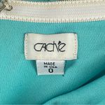 Cache Size 0 Silk Strapless Watercolor Floral Mini Dress Metallic Vacation Photo 3