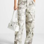 Maniere De Voir  High Waisted Camo Cargo Pants Photo 0