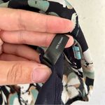 The Limited 🦋  Black Teal Floral Short Sleeve Blouse Small Photo 3