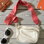 Aerie Offline Cream Coral Logo Adustable Crossbody Bag Photo 0