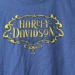 Harley Davidson HARLEY DAVIDSON Mackinac Island Michigan Blue Tee Sz L Photo 1