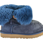 UGG  Bailey Button II Boots Navy Blue Sheepskin Fur Lined Short Womens 7 1016226 Photo 0
