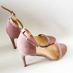 Lulus Strappy Heel Suede Sandals Blush Pink Size 9 Photo 0