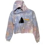 Pink Floyd Tie Dye fleece Cropped Hoodie Sweater size XS / S NWT Photo 9