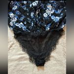 Free People Free People Intimately Lace Bottom Bodysuit Floral Top Long Sleeve Size Small Photo 4