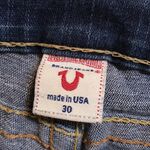 True Religion  Joey ladies dark denim wash boot cut jeans size 30 made in USA Photo 9