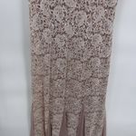 Candalite Vintage Y2K Coquette Fairy Maxi Dress M Pink Lace Crochet Sparkle Photo 2