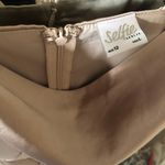 Selfie Leslie Bebe Satin Cowl Neck Dress Photo 7