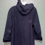 Vintage MDP Mario De Pinto Black Wool Velvet Dress Coat Size XL Photo 4