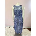 Others Follow Blue and White Paisley Dress w/ Pleats Photo 2