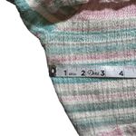 Baja Style Hoodie Pullover Mexican Sweater Teal Pink White Green Photo 6