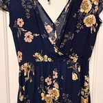 Band of Gypsies Blue Floral Maxi Dress Photo 5