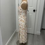 Abercrombie & Fitch NWT  Floral Midi Dress in White and Yellow Photo 3