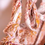 Free People Lady Luck High Neck Long Sleeves Cut Out Back Mini Tunic Dress Ivory Photo 2