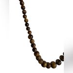 Tiger’s Eye Graduated Beaded Necklace Brown Photo 2