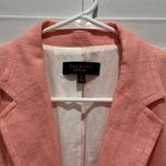 Talbots NEW  Women Coral Pink Linen Blend 3/4 Sleeve 1 Button Blazer Jacket Sz 14 Photo 1