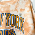 Hybrid Apparel New York Knicks Official NBA XL Orange White Tie Dye Pullover Sweatshirt NWT Photo 5