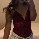Forever 21 Maroon Lace Body Suit Photo 0