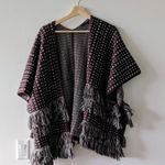 Guess Charlotte Jacquard Poncho Jacket Cape Sweater Photo 3