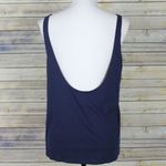 J.Crew Scoopneck Tank Top Navy Blue Low Back H3806 Photo 1