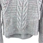 EXPRESS SMALL Gray Pastel Fairy Kai Wool Blend Knit Cowl Neck Sweater Photo 3