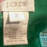 J.Crew  No. 2 Pencil Skirt Green Tweed High Rise Knee Length Lined Size 2 Photo 6