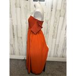 Off the shoulders maxi dress pumpkin orange size XL Photo 2