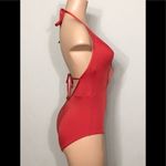 Laundry by Shelli Segal LAUNDRY red lace swimsuit. NWT Photo 4