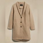 Banana Republic  Shawl Collar Coat in Oatmeal Heather Size Small Photo 13