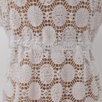 Blue Island Crochet Lace Swim Cover Dress Beach Poolside Vacation Resort Size M Photo 3