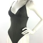 Good American  Not So Basic Camisole Bodysuit Olive Photo 5