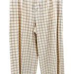 Elevenses ‎ Anthropologie Pants Womens Size 12 Wide Leg Linen Crop Cream Flowy Photo 0