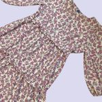 Women’s handmade spring floral print midi Dress Multi Size L Photo 4