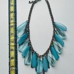 Style and Grace
Mid Century Modern Gold Tone Necklace With Tons of Lucite Drops Blue Photo 3