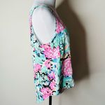 Yumi Kim  Pink and Blue Floral Silk Tank Photo 2
