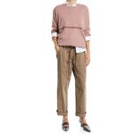 Brunello Cucinelli  Italian Paperbag Brown Belted‎ Trouser Pants Size 2 Photo 7