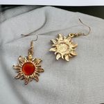 Sunflower Dangle Drop Earrings for Women Gold Photo 2