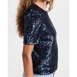 Generation Love NEW  Aleah sequin top in Navy Blue XS Photo 2