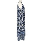 Tommy Bahama  M Asymmetrical Floral Midi Tank Dress‎ Stretch Handkerchief Beach Photo 5
